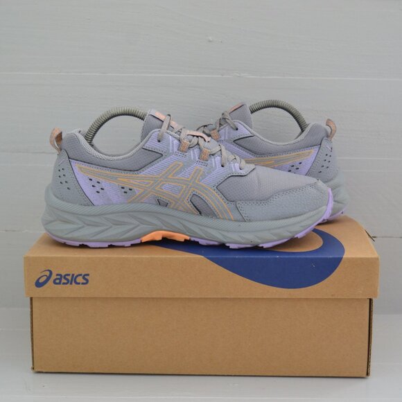 Asics Gray Purple Sneakers Gel-Venture 9 Women's 10 Sheet Rock Summer Dune - Picture 1 of 9